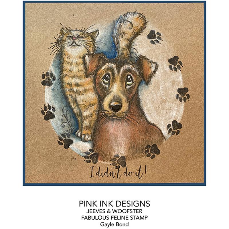 Pink Ink Designs Jeeves & Woofster A5 Clear Stamp Set-10