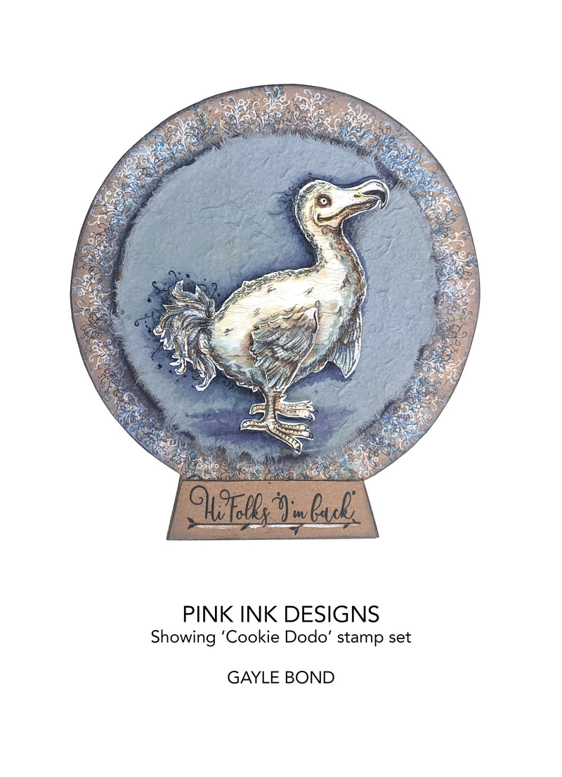 Pink Ink Designs Cookie Dodo 6 in x 8 in Clear Stamp Set-4