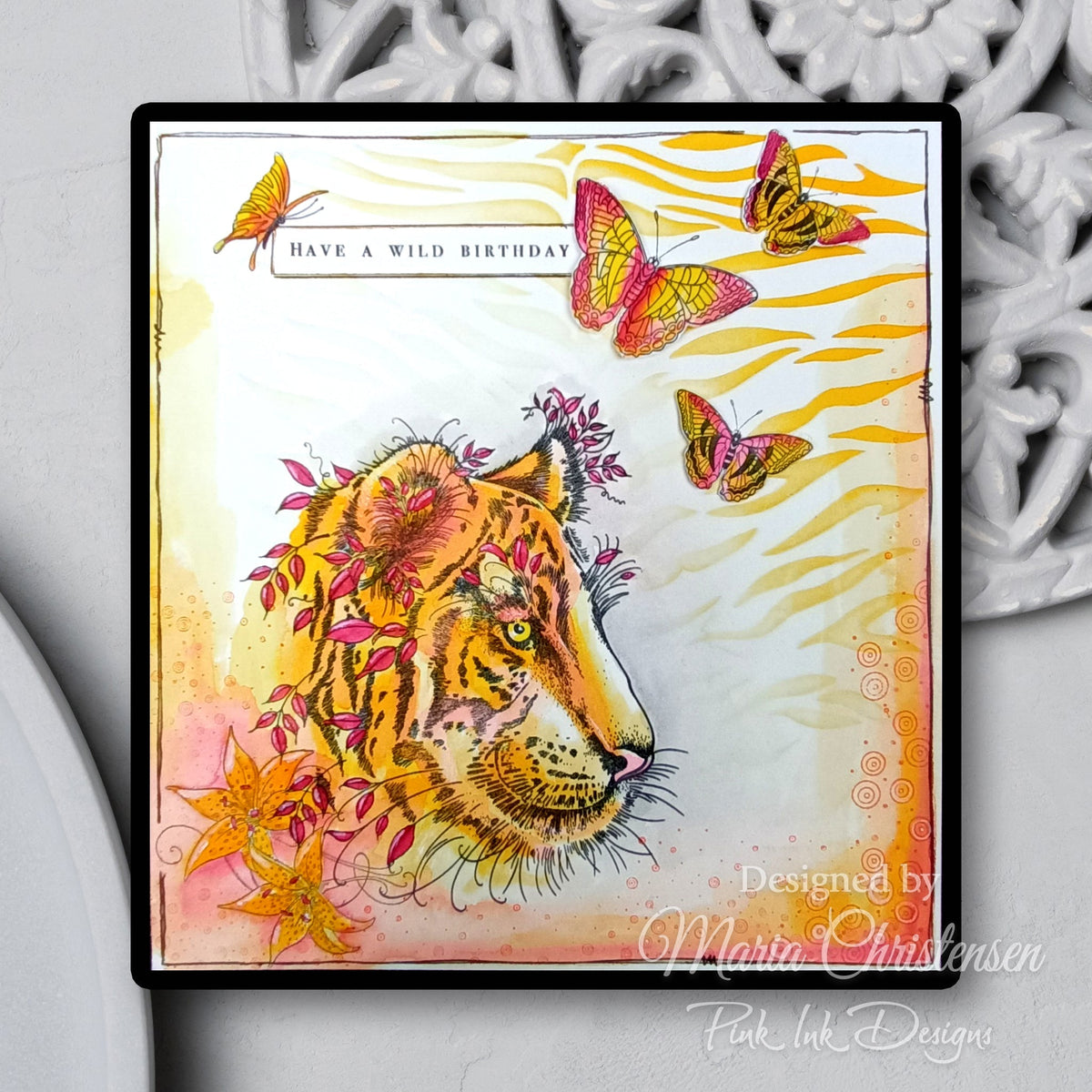 Pink Ink Designs Sher Khan 6 in x 8 in Clear Stamp Set-15