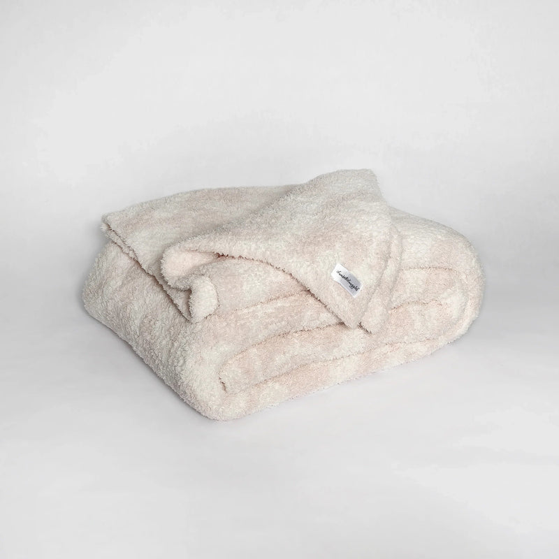 Primrose Pink and Soft White Vintage Floral Print Extended Throw-11
