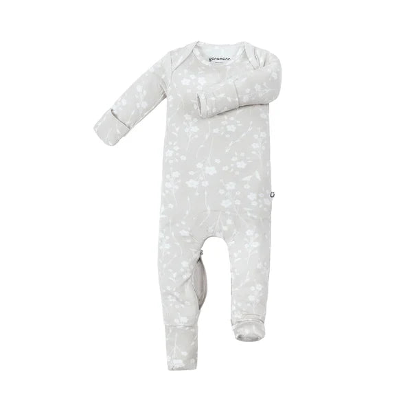 Convertible Footie | günamüna | Magnolia | Gray-2