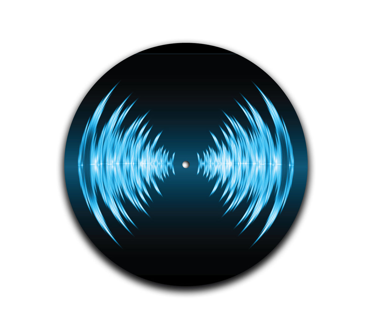 Blue Sound Waves Slipmat