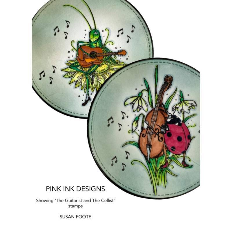 Pink Ink Designs The Cellist A6 Clear Stamp Set-8