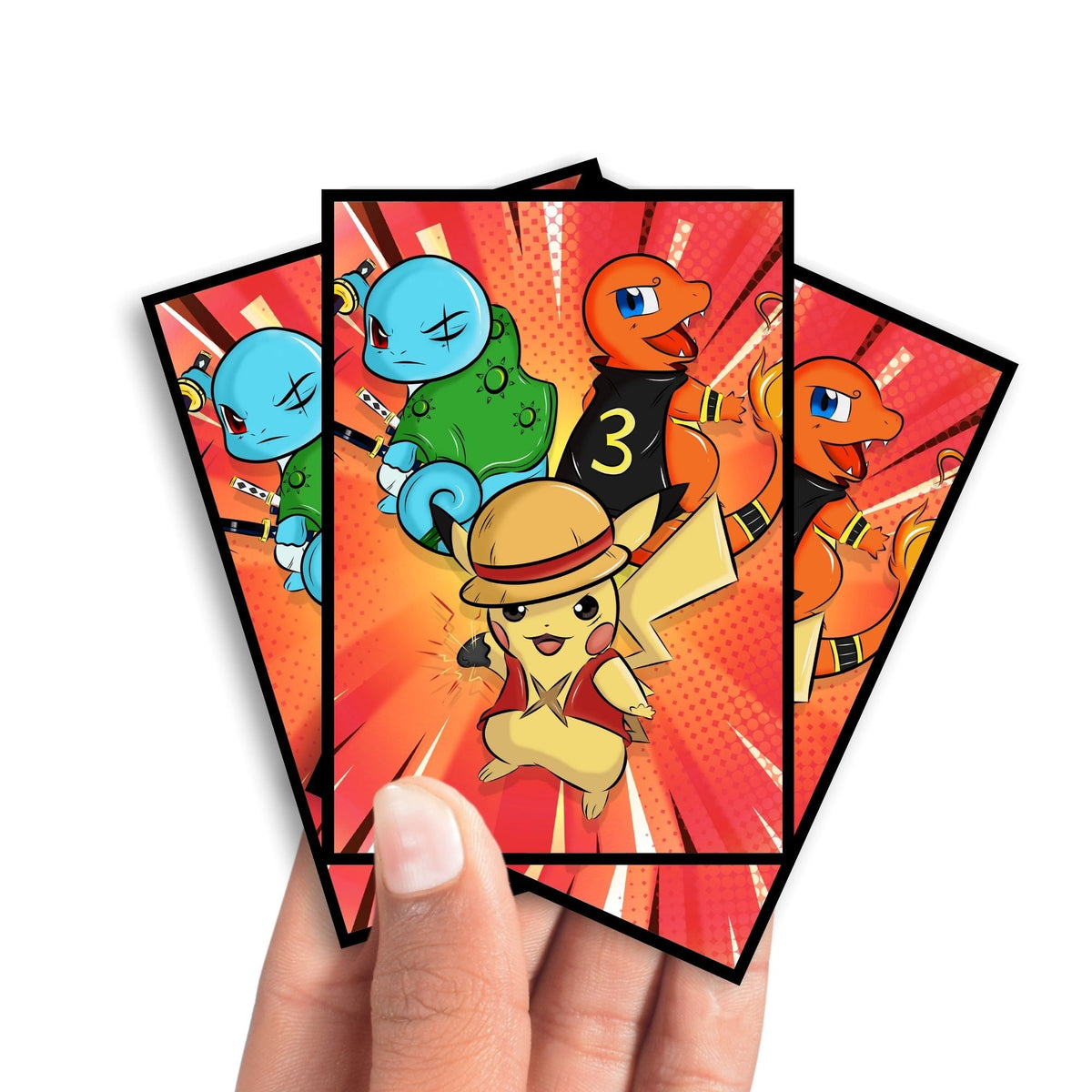 Pocket Monster Trio Card Sleeves-1