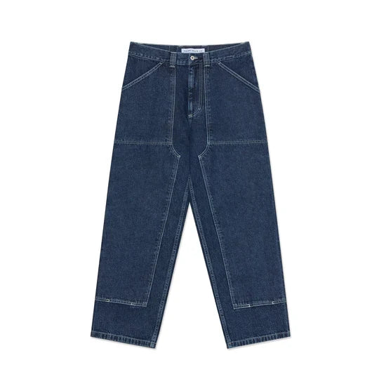 Polar Skate Co. 'Big Boy' Baggy Work Pants - Chaps Indigo-1