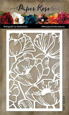 Poppy Decorative Background Metal Cutting Die 19097-1