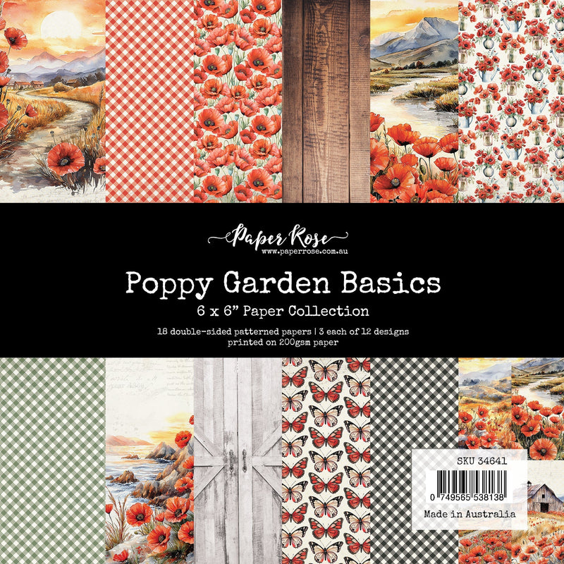 Poppy Garden Basics 6x6 Paper Collection 34641-1