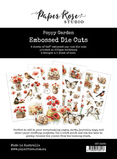 Poppy Garden Embossed Die Cuts 34665-1