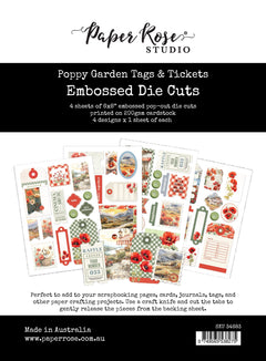 Poppy Garden Tags & Tickets Embossed Die Cuts 34683-1