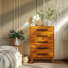 Cómoda de madera maciza Linea-6