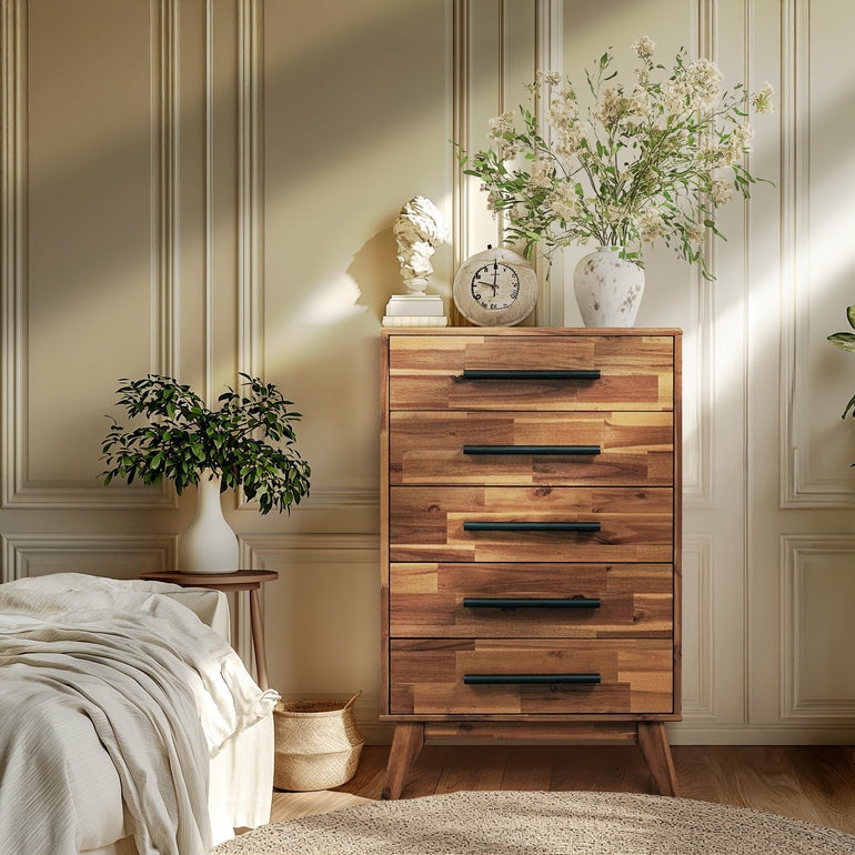 Cómoda de madera maciza Linea-18