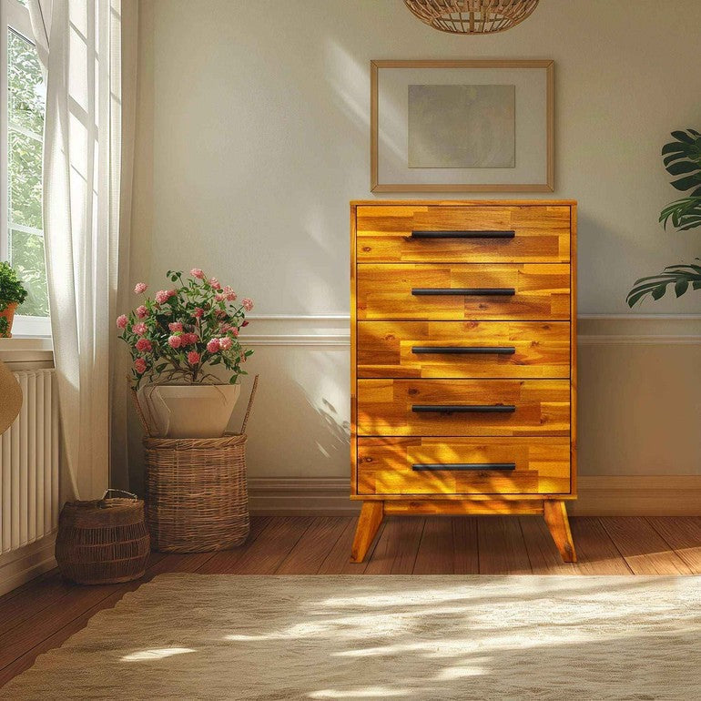 Cómoda de madera maciza Linea-11