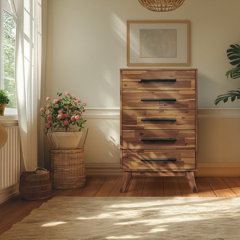 Cómoda de madera maciza Linea-23