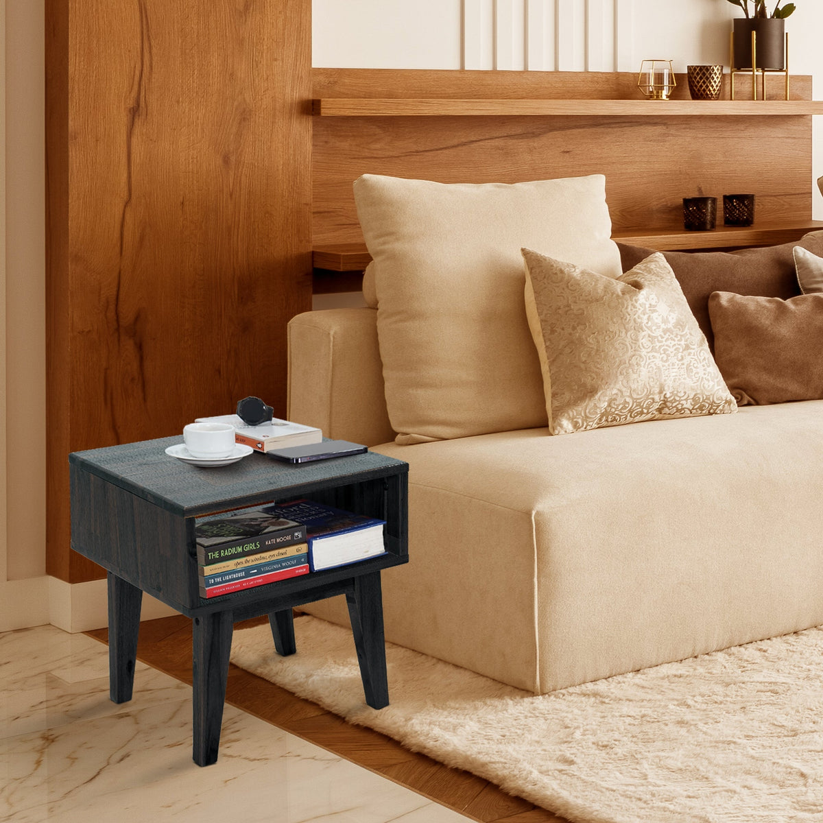 Mesita de Noche de Madera Maciza Serena-37