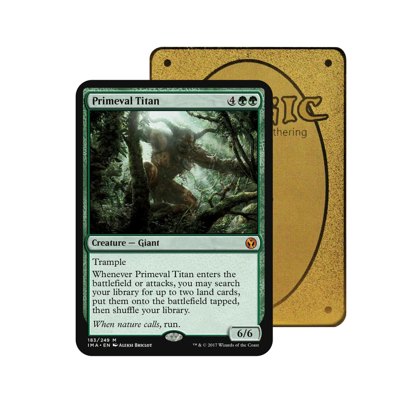 Primeval Titan Metal Orica Card-1