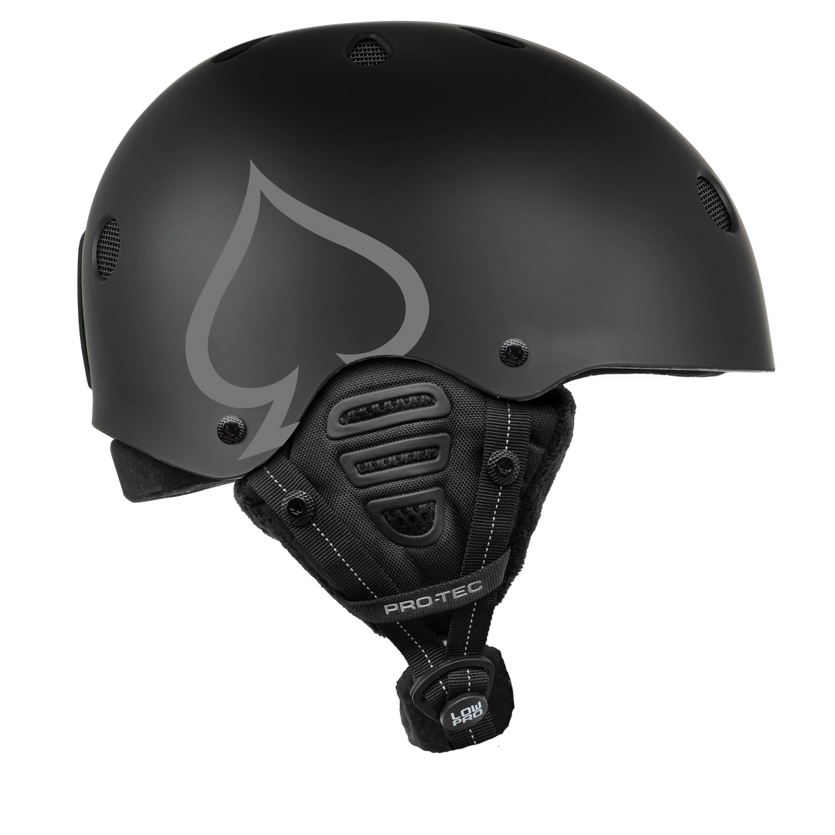 Pro-Tec 'Low Pro' Snow Helmet - Matte Black-2
