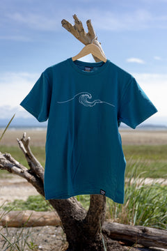 NEW WAVE - Unisex 100% Organic Cotton Tee - Ocean Blue-2