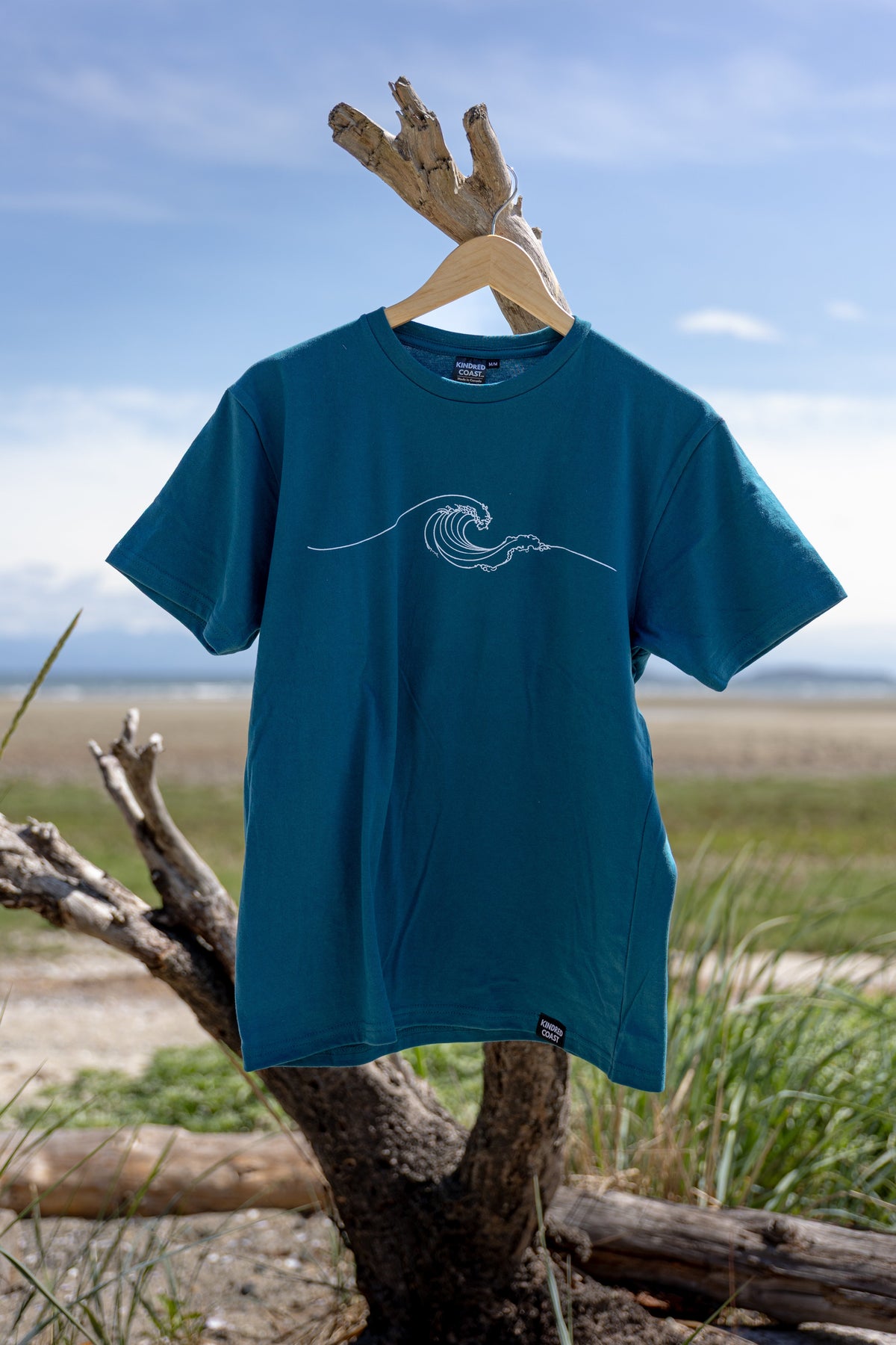 NEW WAVE - Unisex 100% Organic Cotton Tee - Ocean Blue-2