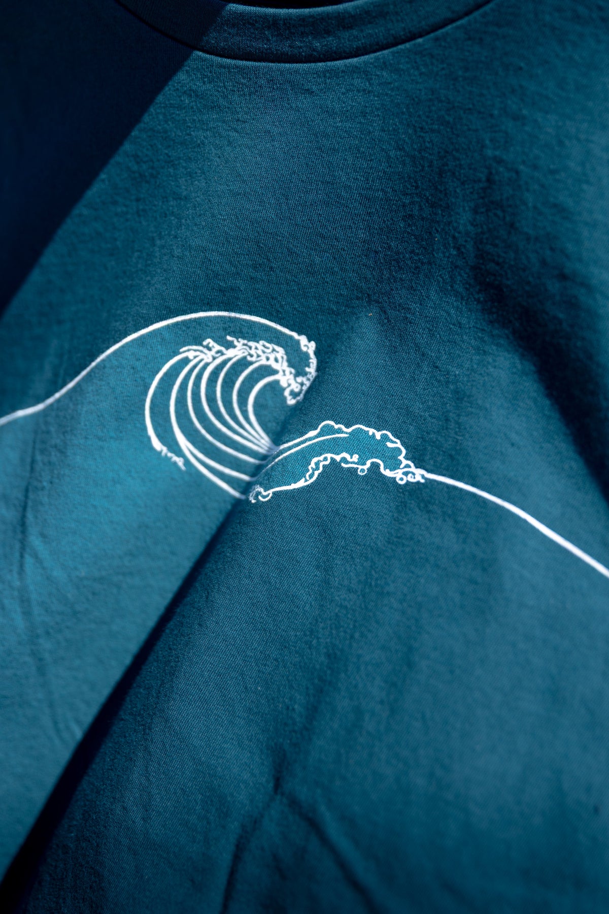 NEW WAVE - Unisex 100% Organic Cotton Tee - Ocean Blue-3