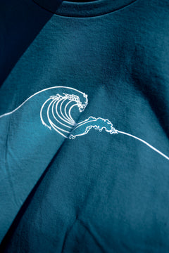 NEW WAVE - Unisex 100% Organic Cotton Tee - Ocean Blue-3