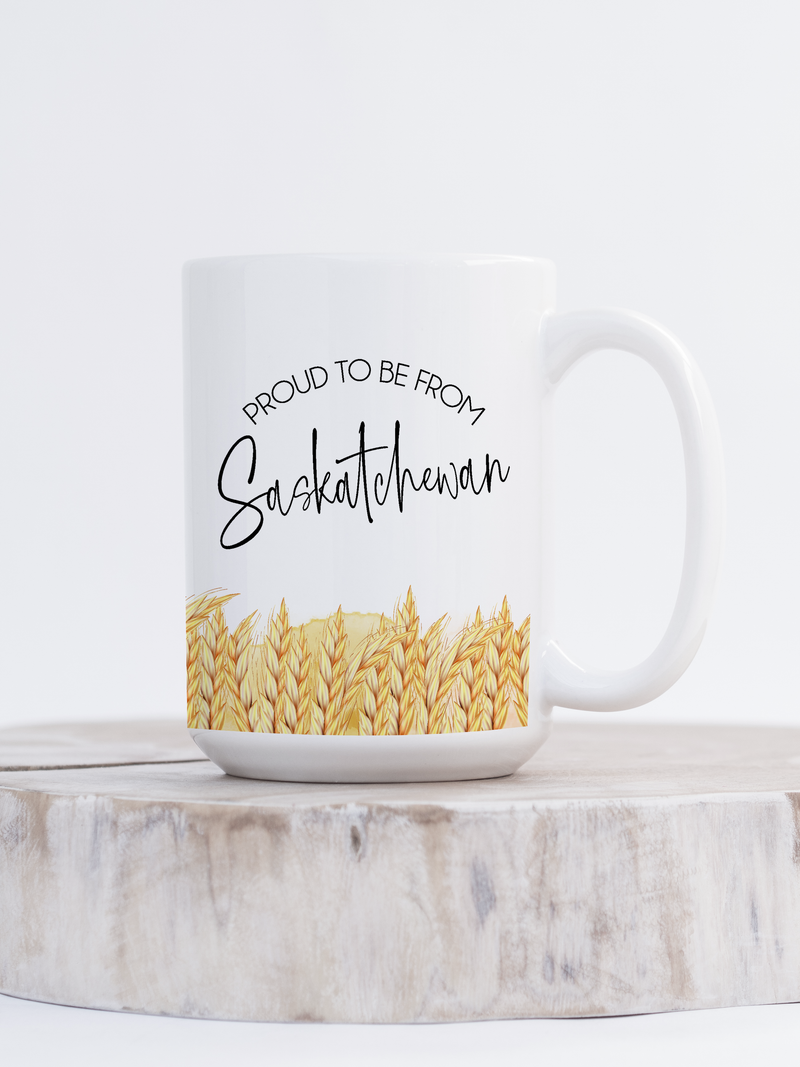 Proud to Be Saskatchewan Ceramic Mug-1