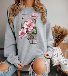Wild Rose Province Unisex Crewneck | Alberta Apparel-1