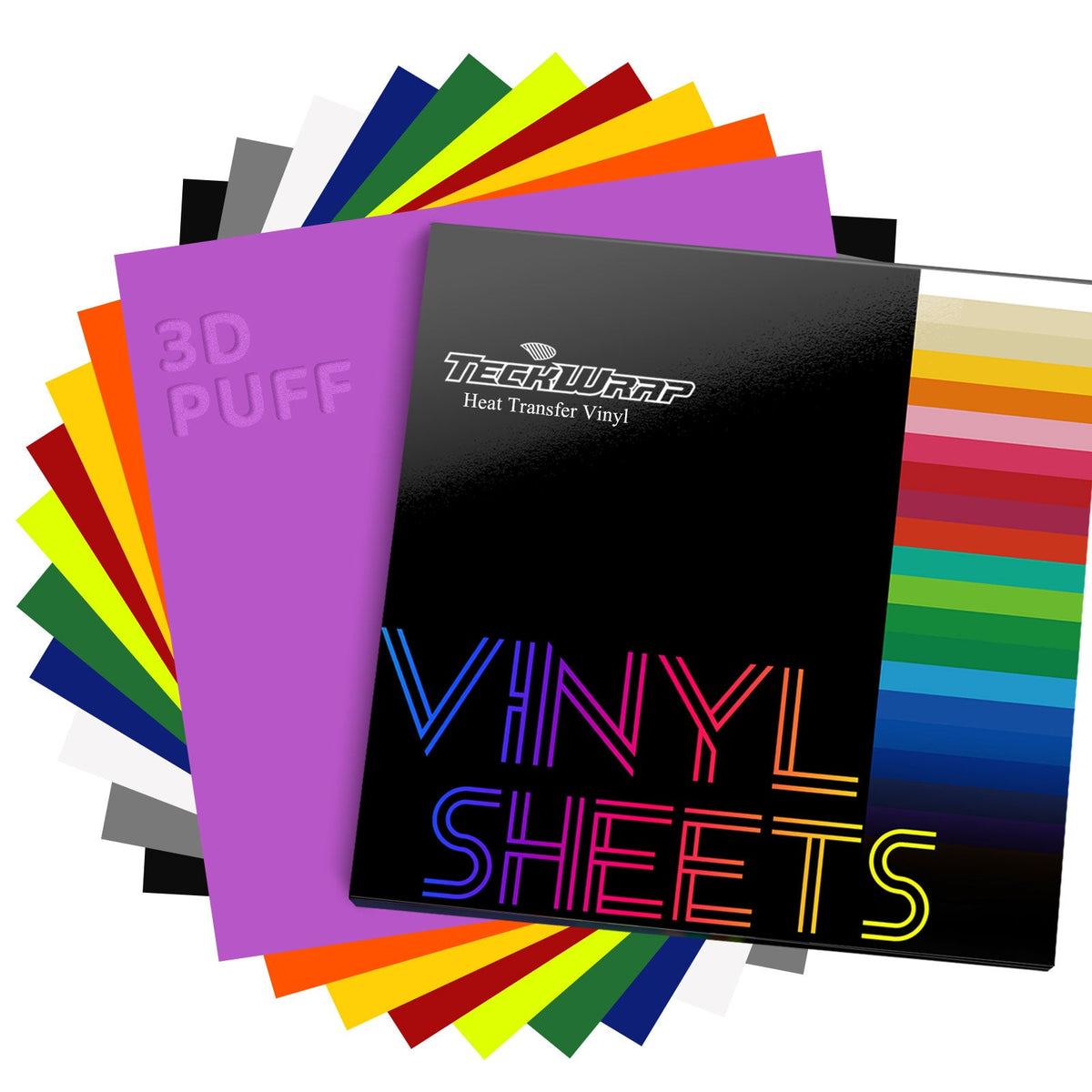 TeckWrap Puff Heat Transfer Vinyl Pack - 10 Sheets-1