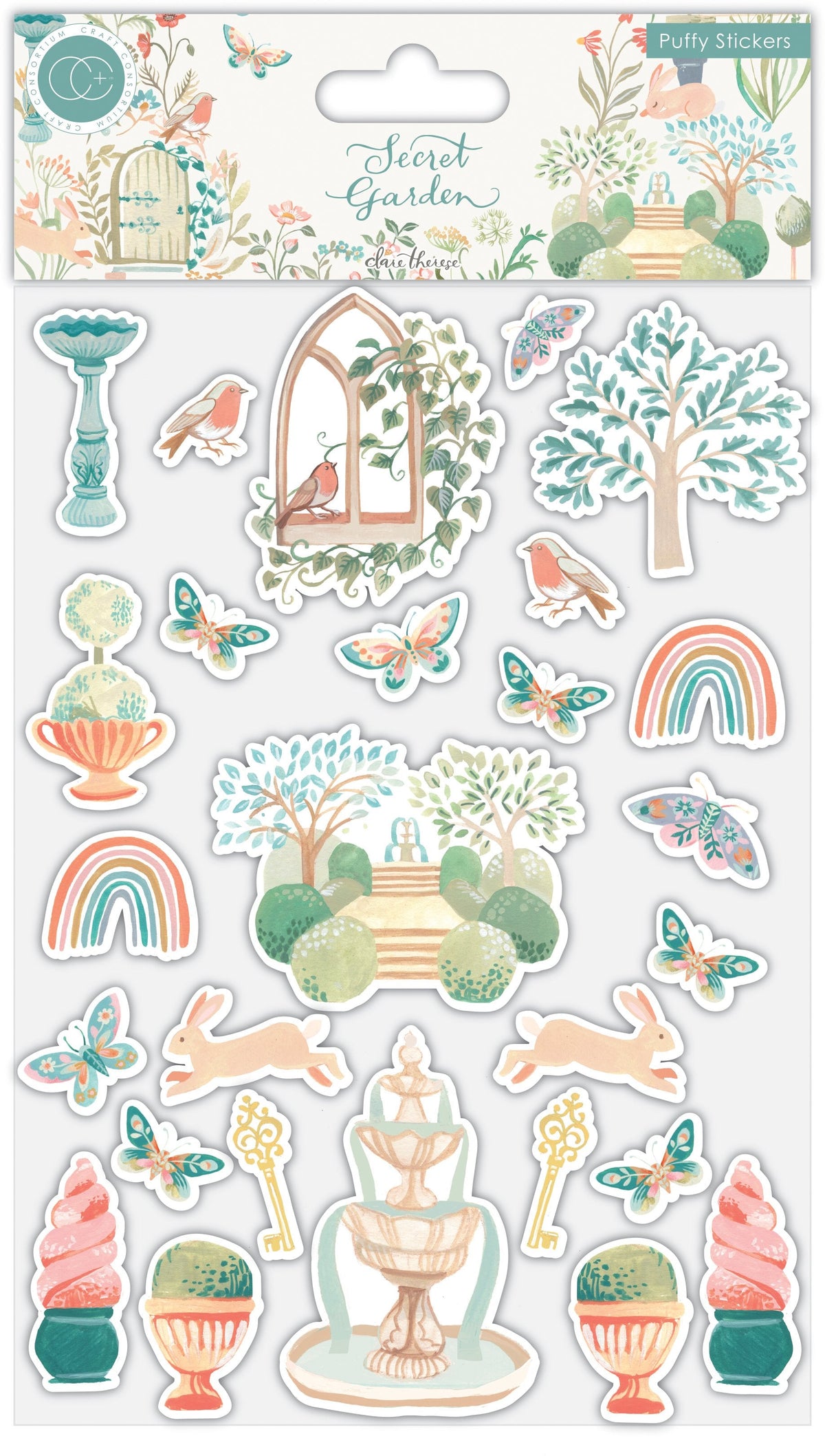 Secret Garden - Puffy Stickers-1