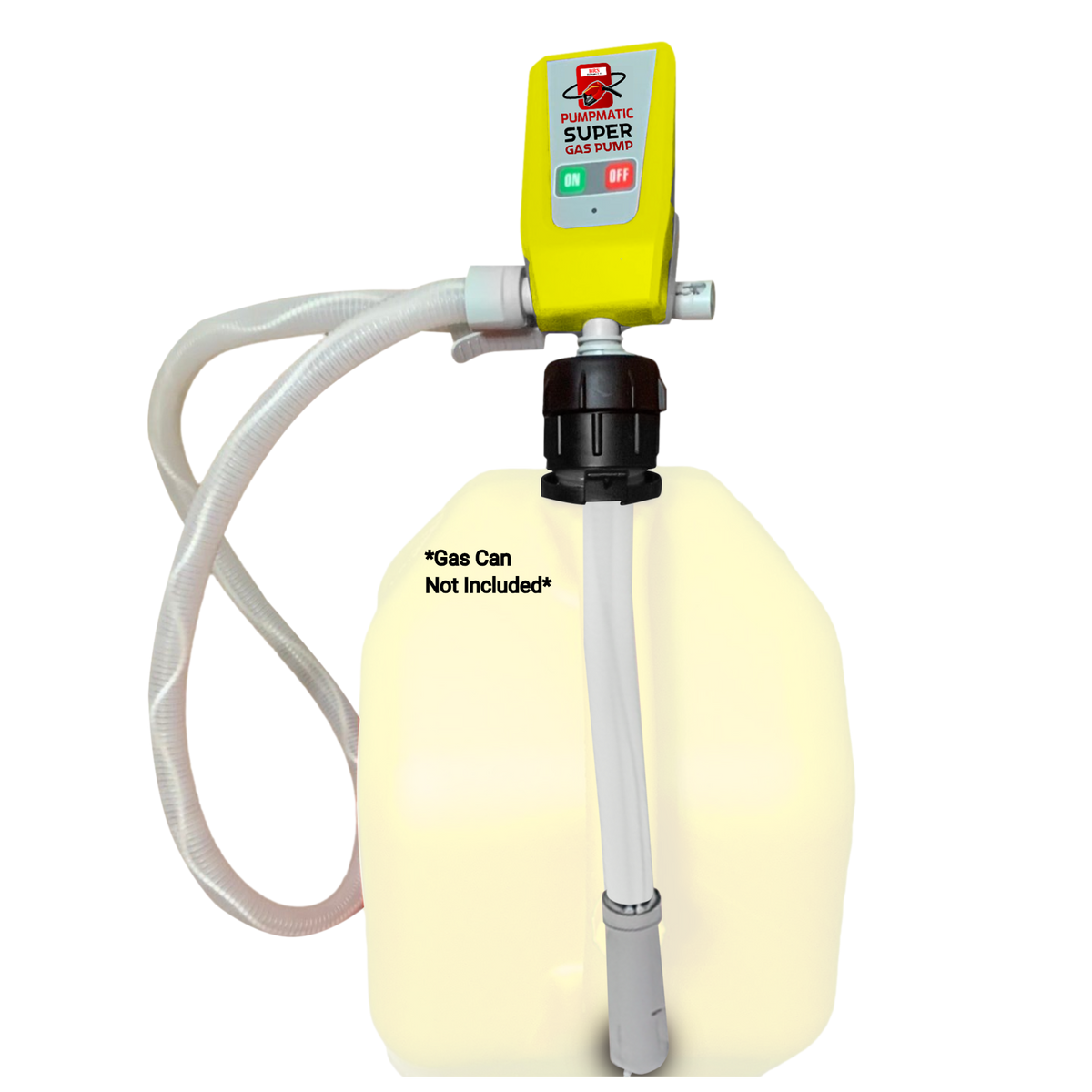 Diesel PumpMatic Super Gas Pump Fuel Transfer Pump + 3 Power Sources w/ 4.25ft Hose Siphon-5