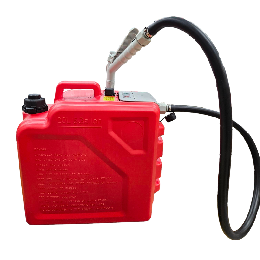 *New* PumpMatic Portable Fuel Station – Heavy Duty Rubber Hose, Multi-Power Refueling System-4