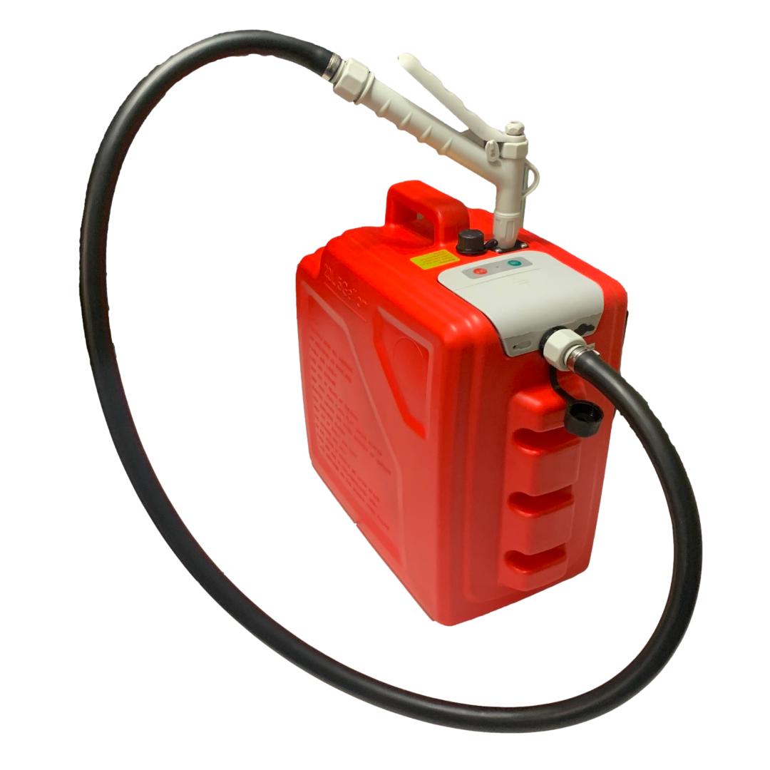 *New* PumpMatic Portable Fuel Station – Heavy Duty Rubber Hose, Multi-Power Refueling System-3