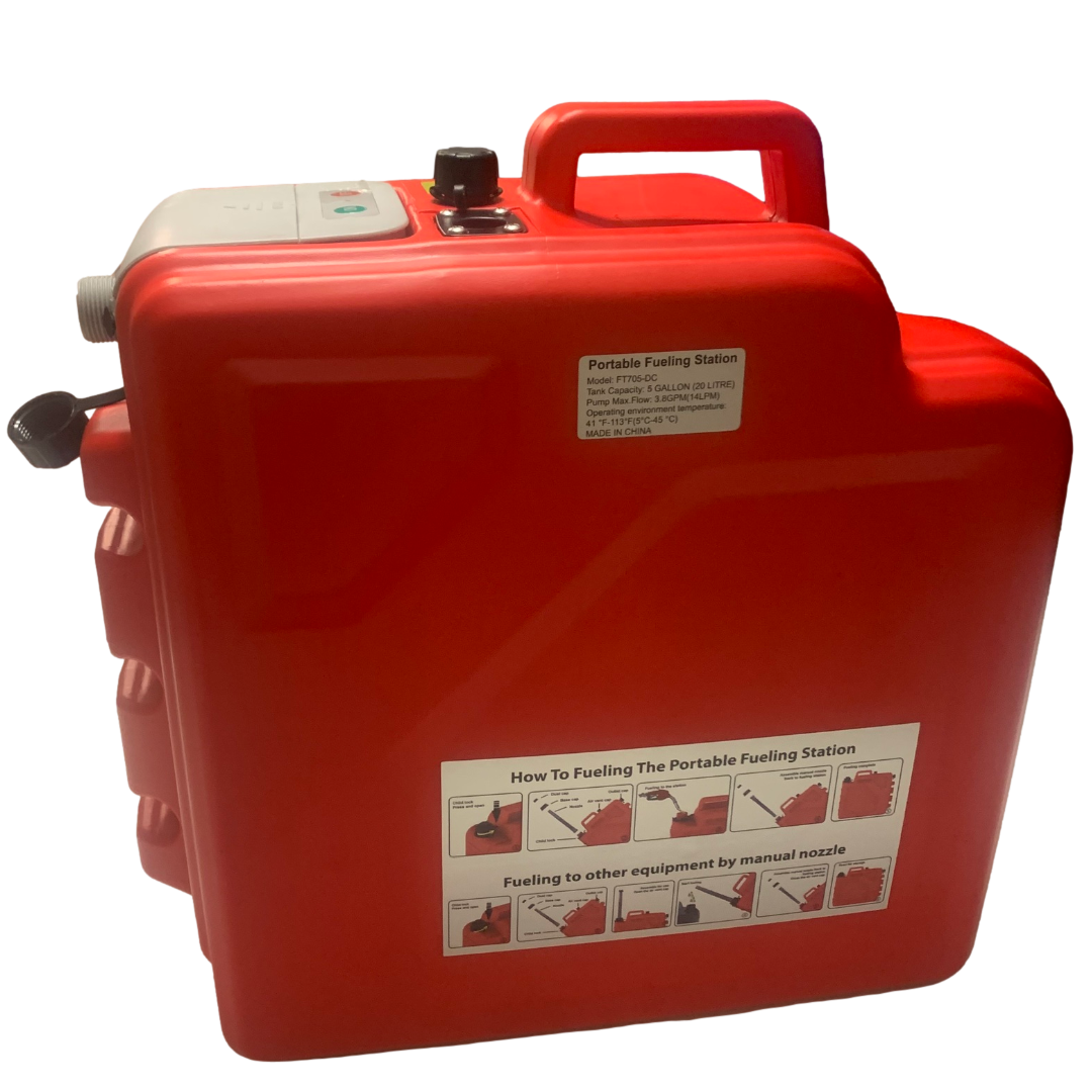 *New* PumpMatic Portable Fuel Station – Heavy Duty Rubber Hose, Multi-Power Refueling System-8