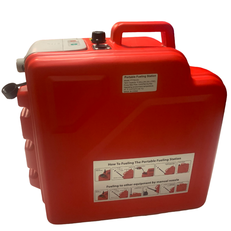 *New* PumpMatic Portable Fuel Station – Heavy Duty Rubber Hose, Multi-Power Refueling System-8
