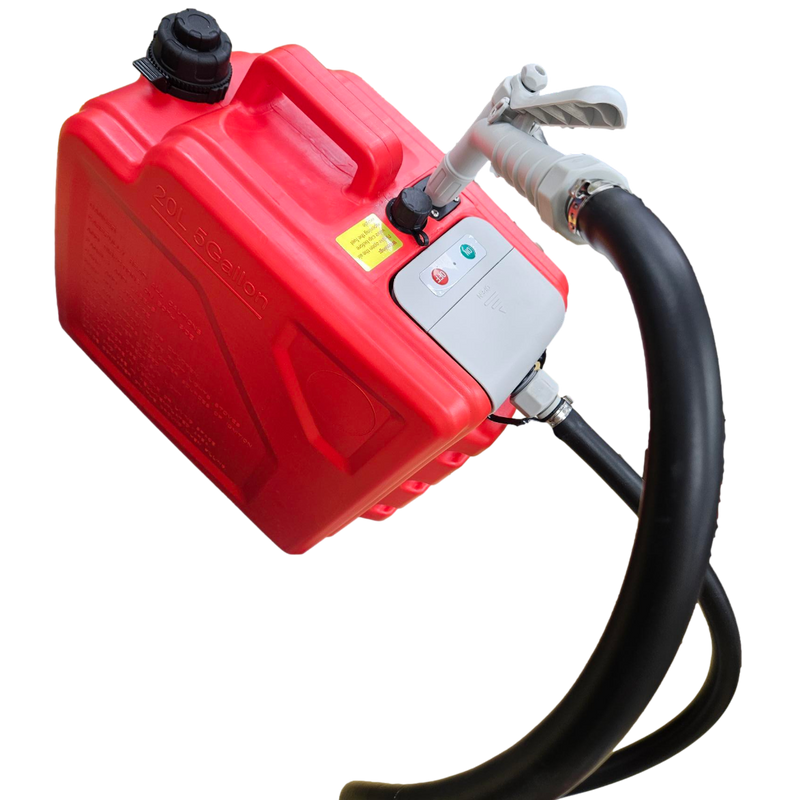 *New* PumpMatic Portable Fuel Station – Heavy Duty Rubber Hose, Multi-Power Refueling System-5