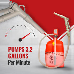 *New* PumpMatic Super Gas Pump w/ 4.25 Ft Hose & Flow Control Nozzle-4