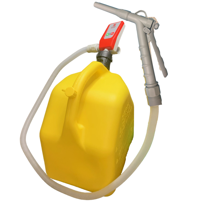 PUMPMATIC MANUAL FLOW CONTROL NOZZLE + 5 GALLON DIESEL CAN Combo Kit W/ 4.25 FT HOSE-1