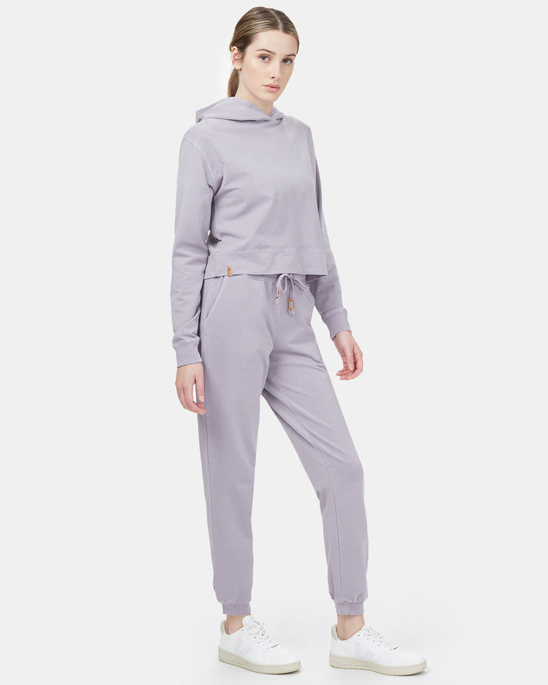 French Terry Cropped Hoodie-2