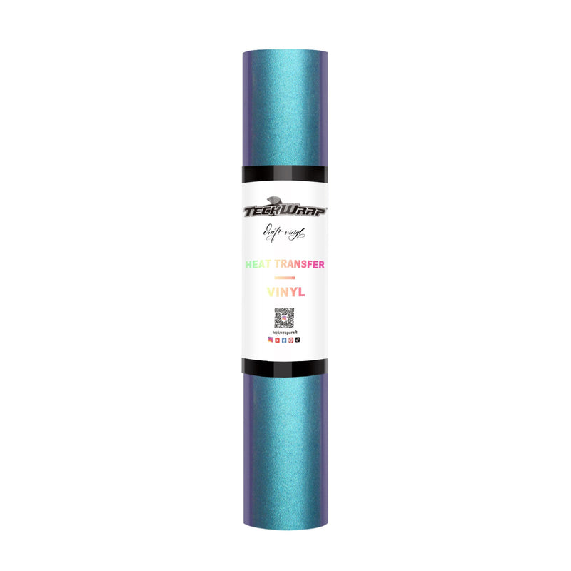 Teckwrap Chameleon HTV - Purple Charm Cyan-Blue | Color-Shifting HTV for DIY Fashion-1