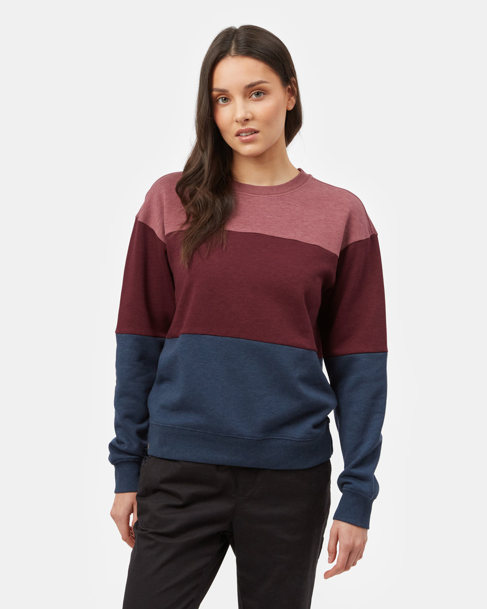 Treefleece Blocked Crew-2