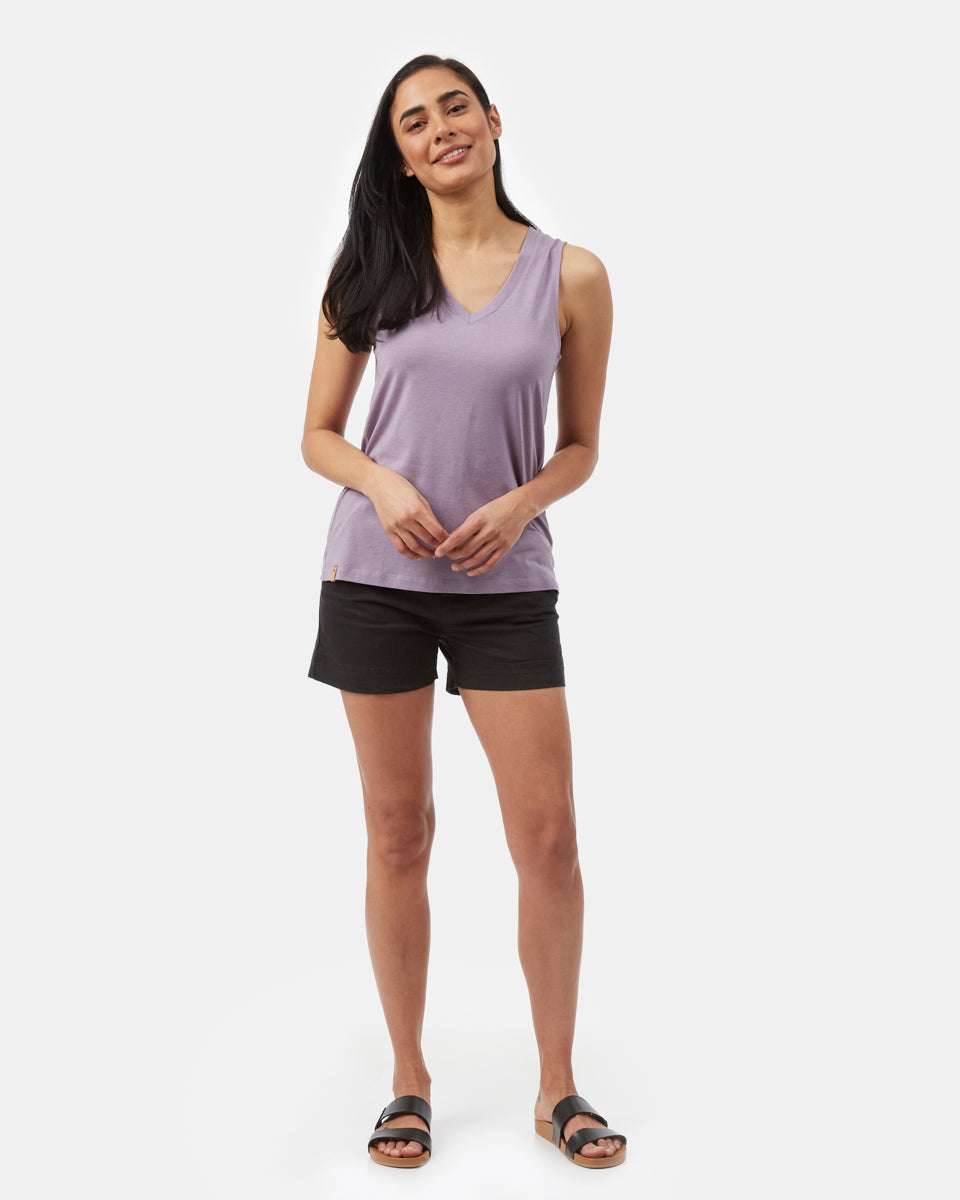 TreeBlend V-Neck Tank-1