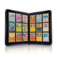 EVORETRO 9-Pocket Zip-Up Trading Card Zipper Binder for 360 cards-37