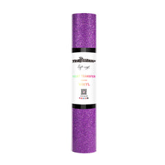 Teckwrap Glitter Heat Transfer Vinyl - Purple | Durable & Sparkling Designs for Tees, Hoodies, Hats, and More!-1