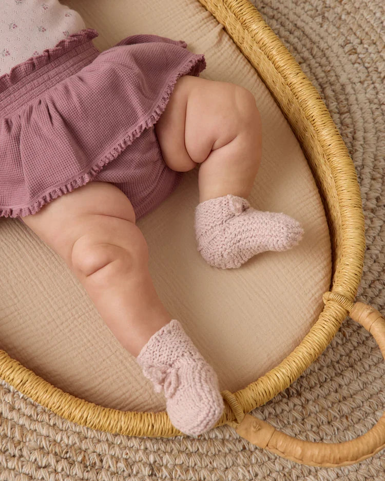 Knit Booties | Lilac | Quincy Mae-1