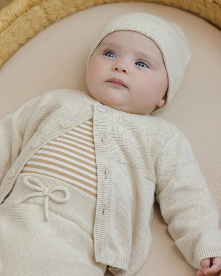 Baby Beanie | Heathered Natural | Quincy Mae-1