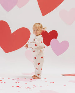 Heart Knit Pants | Quincy Mae | Natural-2