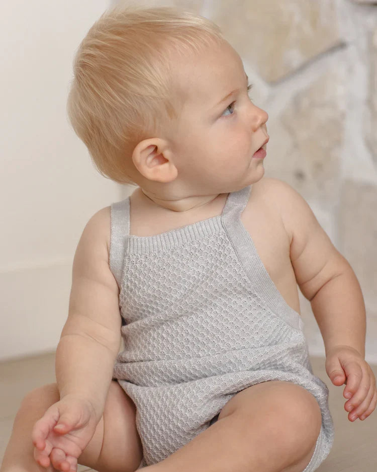 Caleb Knit Shortall | Heathered Sky | Quincy Mae-1