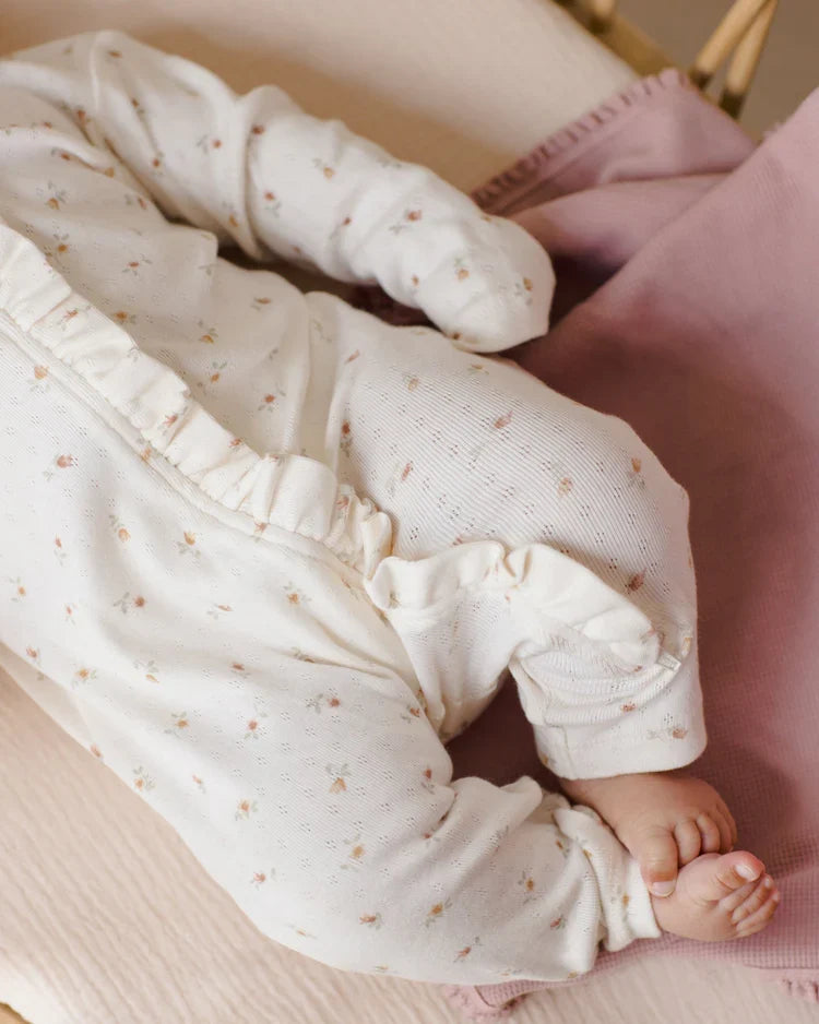 Waffle Baby Blanket | Mauve | Quincy Mae-1