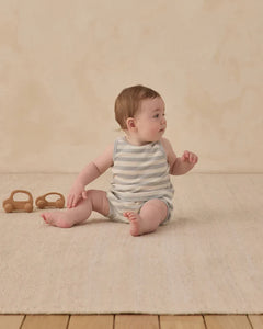 Terry Tank + Short Set | Sky Stripe | Quincy Mae-1