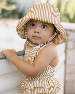 Bucket Hat | Honey Stripe | Quincy Mae-1