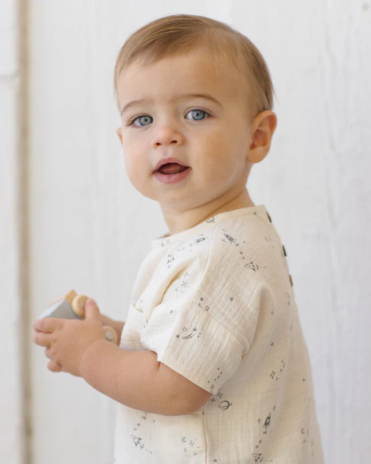 Woven Boxy Top | Space | Quincy Mae-2